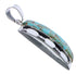 Southwestern High Quality Turquoise Sterling Silver Pendant PX30668